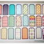 10pcs die cut tag 