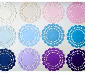 Doily Felt / Felt Doily for card making or scrap booking - Design #3