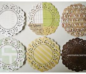 Parisian Lace Doily This & That 2 for Scrap booking or card making / pack 