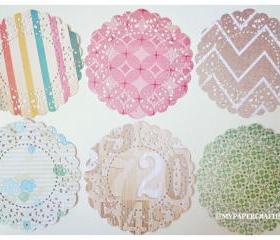 Parisian Lace Doily The Pier 4 for Scrap booking or card making / pack 