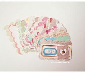 Scallop Cloud Shape Tags
