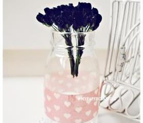 10 Mulberry mini paper Rose Buds flower / pack 