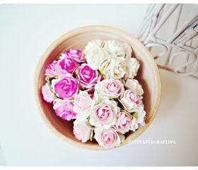 Millinery flowers heartshape Buds paper flower mixed color / pack 