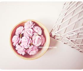 10 Carnation paper flower/ pack