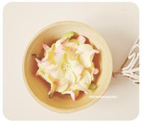 2 Gardenia Big paper flower Champagne Pink / pack 