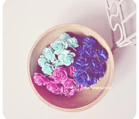 30 Mulberry mixed pink paper Rose Buds flower/ pack 