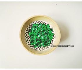 Sequins, Metallic Forest Green
