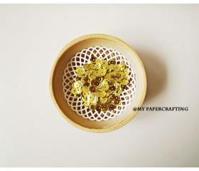 Sequins, Metallic Yellow Gold