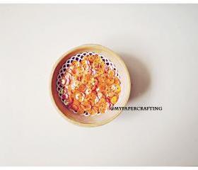 Sequins, Iridescent Orange Zest