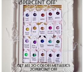 Sequins, 20 Metallic colors 
