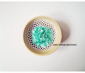 Sequins, Iridescent Clear Emerald