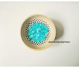Sequins, Clear Turquoise