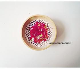 Sequins, Iridescent Clear Red Poppy
