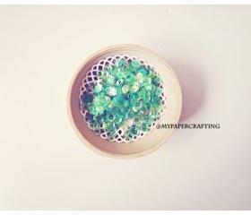 Sequins, Iridescent Clear Emerald