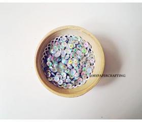 Sequins, Laser dark Sliver