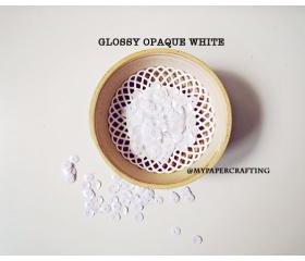 Sequins, Opaque white