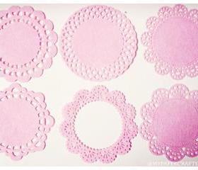 6 different Doily Felt / pack 