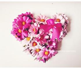 Daisy Mixed Pink Mulberry paper flower / pack 
