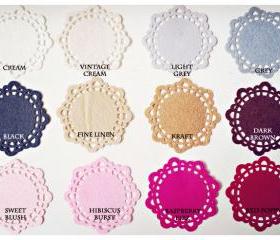 Doily Felt / Felt Doily for card making or scrap booking