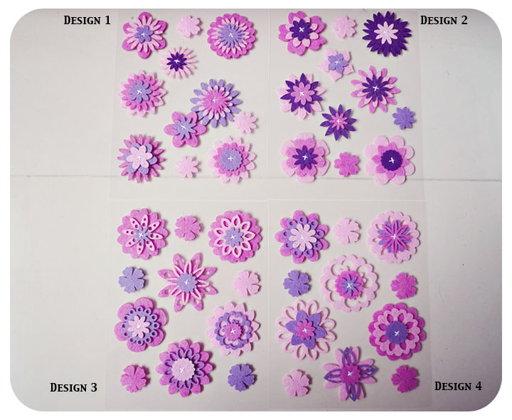 Felt Flower embellishment set 