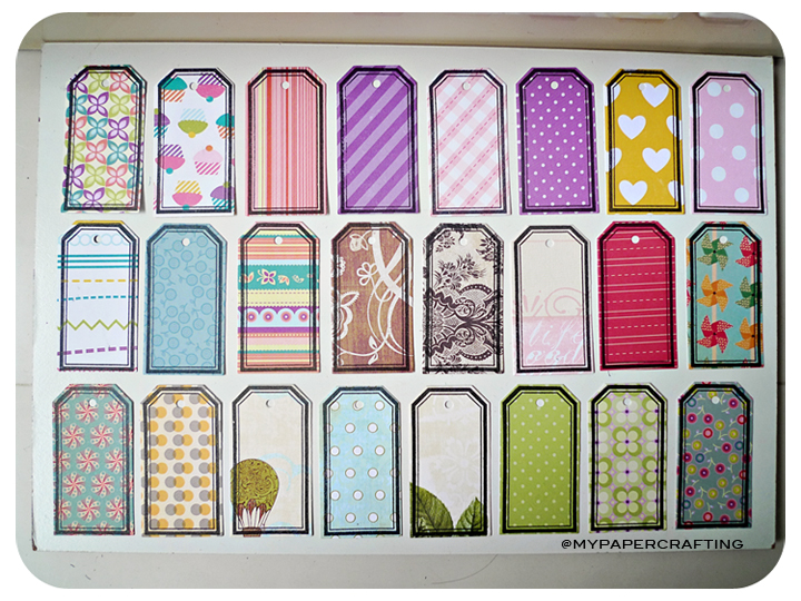 10pcs die cut tag 
