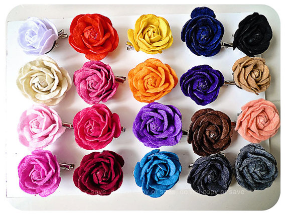 felt flower paper clips on luulla flower paper clips