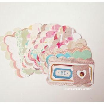 Scallop Cloud Shape Tags