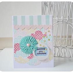 wishing sunshine handmade card 
