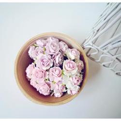 30 Mulberry mixed color paper Rose Buds flower/ pack 