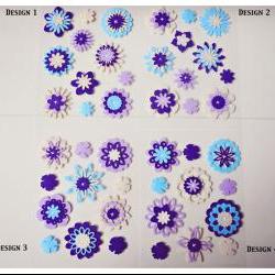 Flower felt embellishment set  