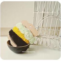 Choose any 3 colors Chiffon Bloomer rose trim - 5% off 