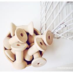 Wooden spools