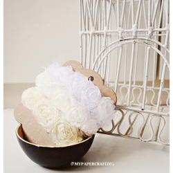 Choose any 3 colors Chiffon Bloomer rose trim - 5% off 