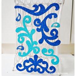 Glitter Swirl Self- Adhesive